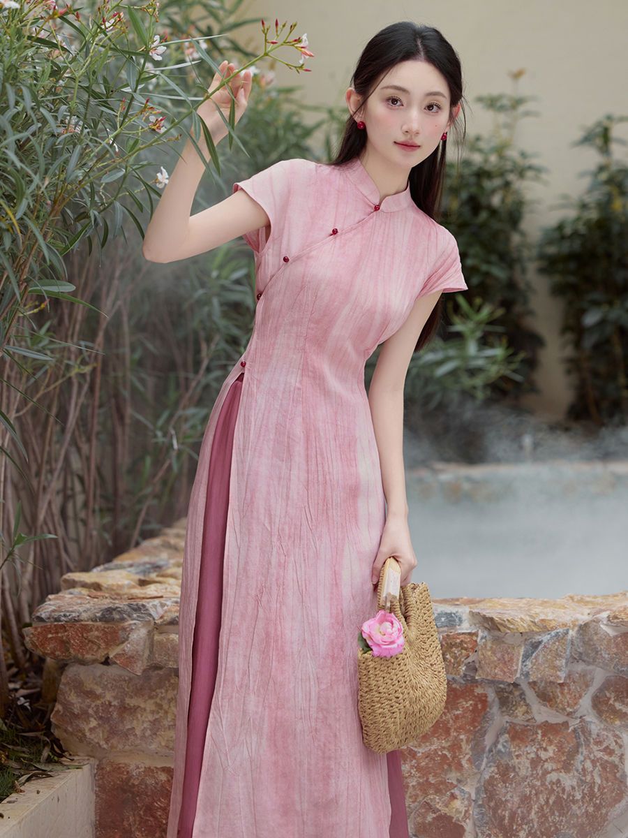 Ao Dai Vietnam Dress - Spring summer vietnam aodai chinese styles