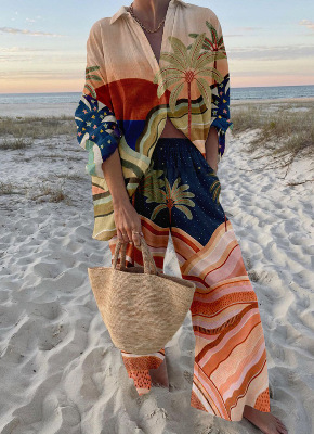 Ethnic Fashion Collection - Casual boho Printed 2 Piece Set