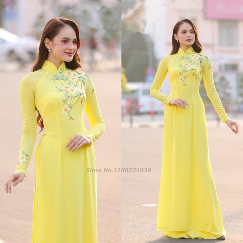 Ao Dai Vietnam Dress - ﻿2026 traditional ao dai improved cheongsam