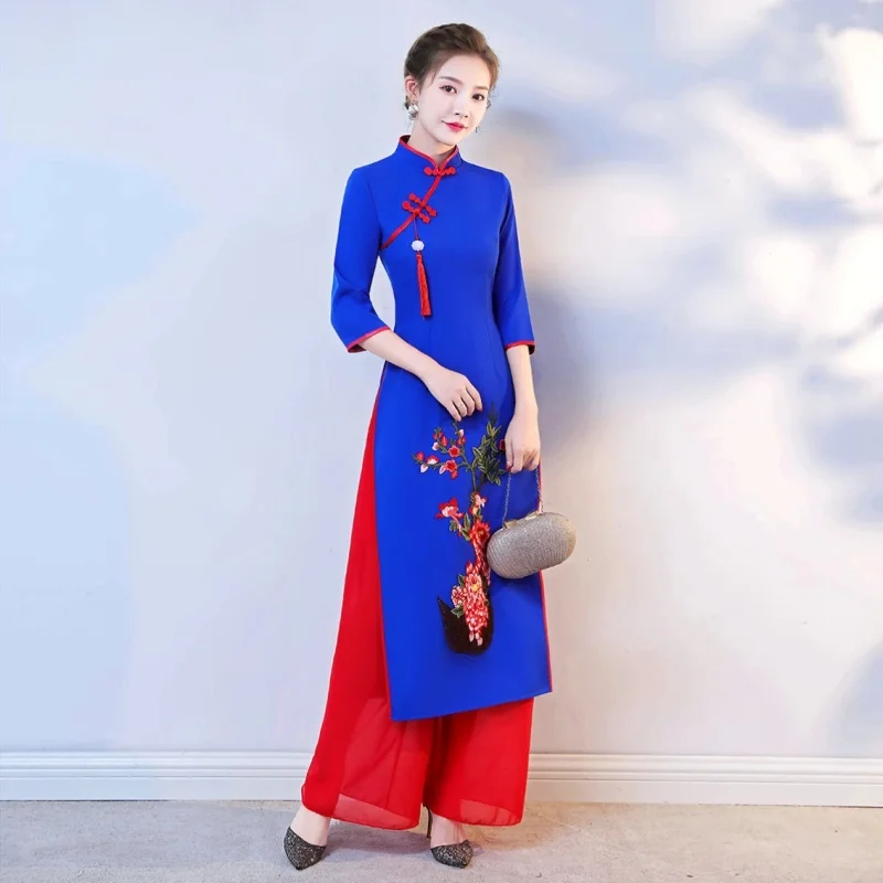 Ao Dai Vietnam Dress - 2026 Vietnam Ao Dai Cheongsam Traditional