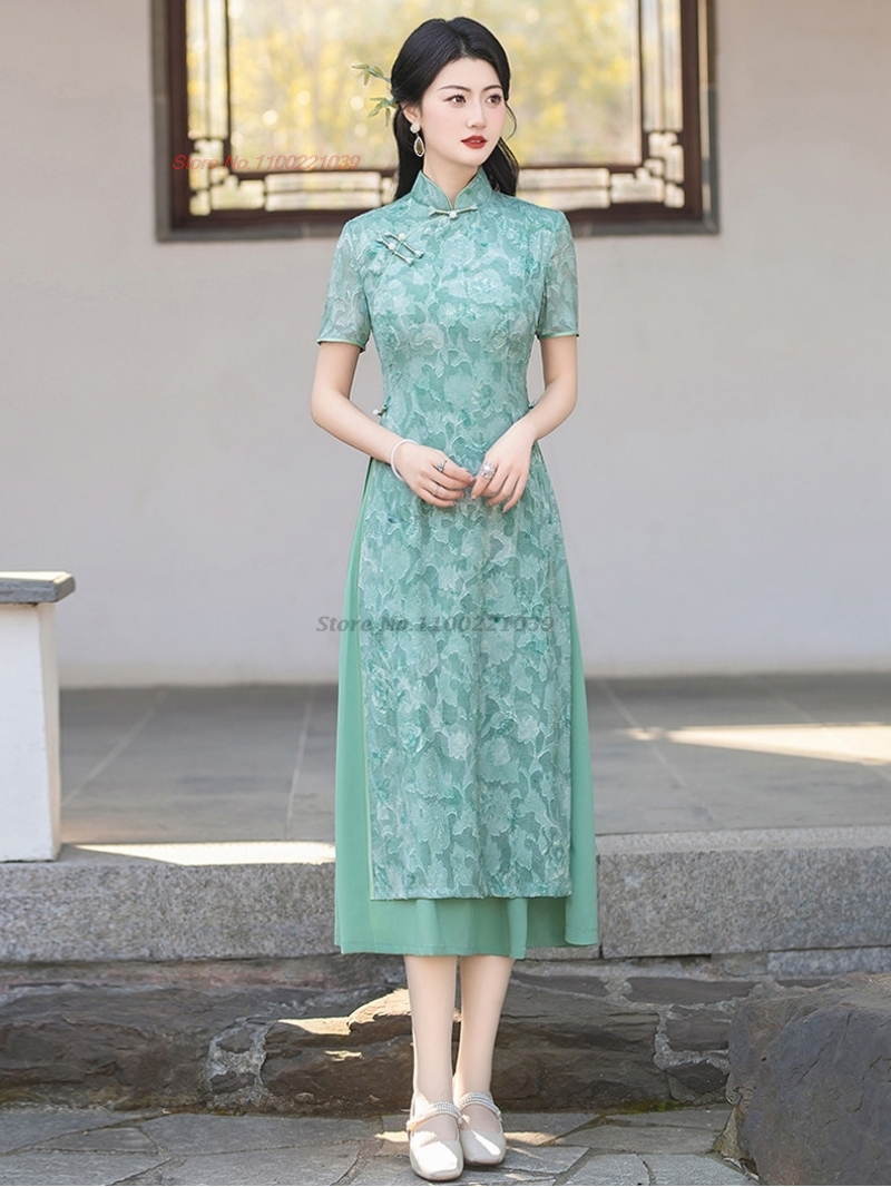 Ao Dai Vietnam Dress - ﻿2026 vietnam traditional aodai dress chinese