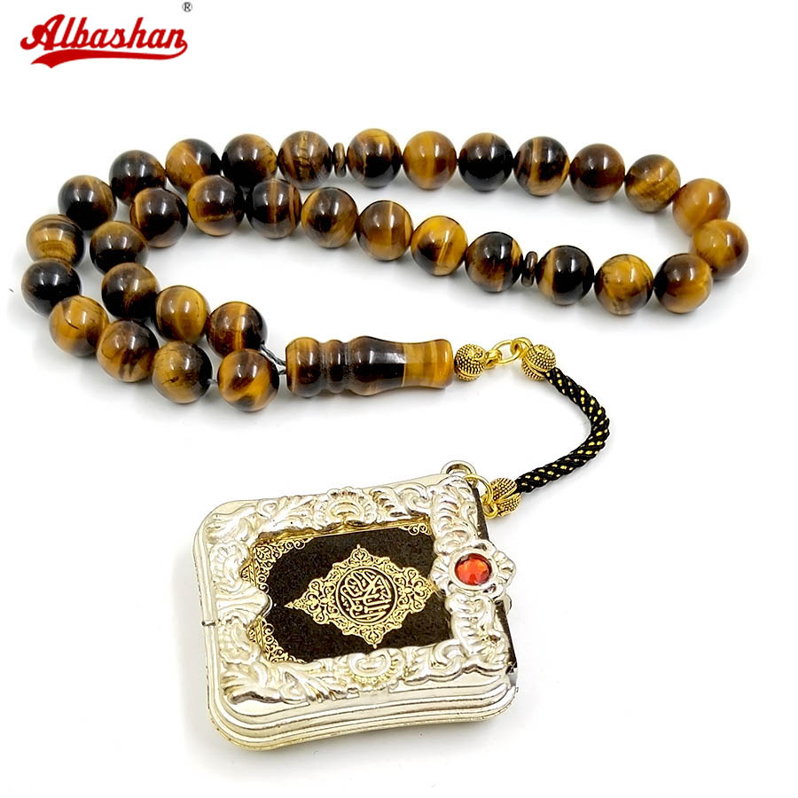 Tasbih Natural tiger eye stone - Ethnic Fashion Book ulasan dan harga
