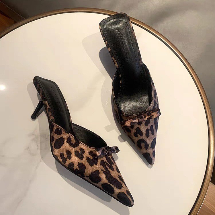 women's leopard-print pointed  - Ethnic Fashion For Women ulasan dan harga