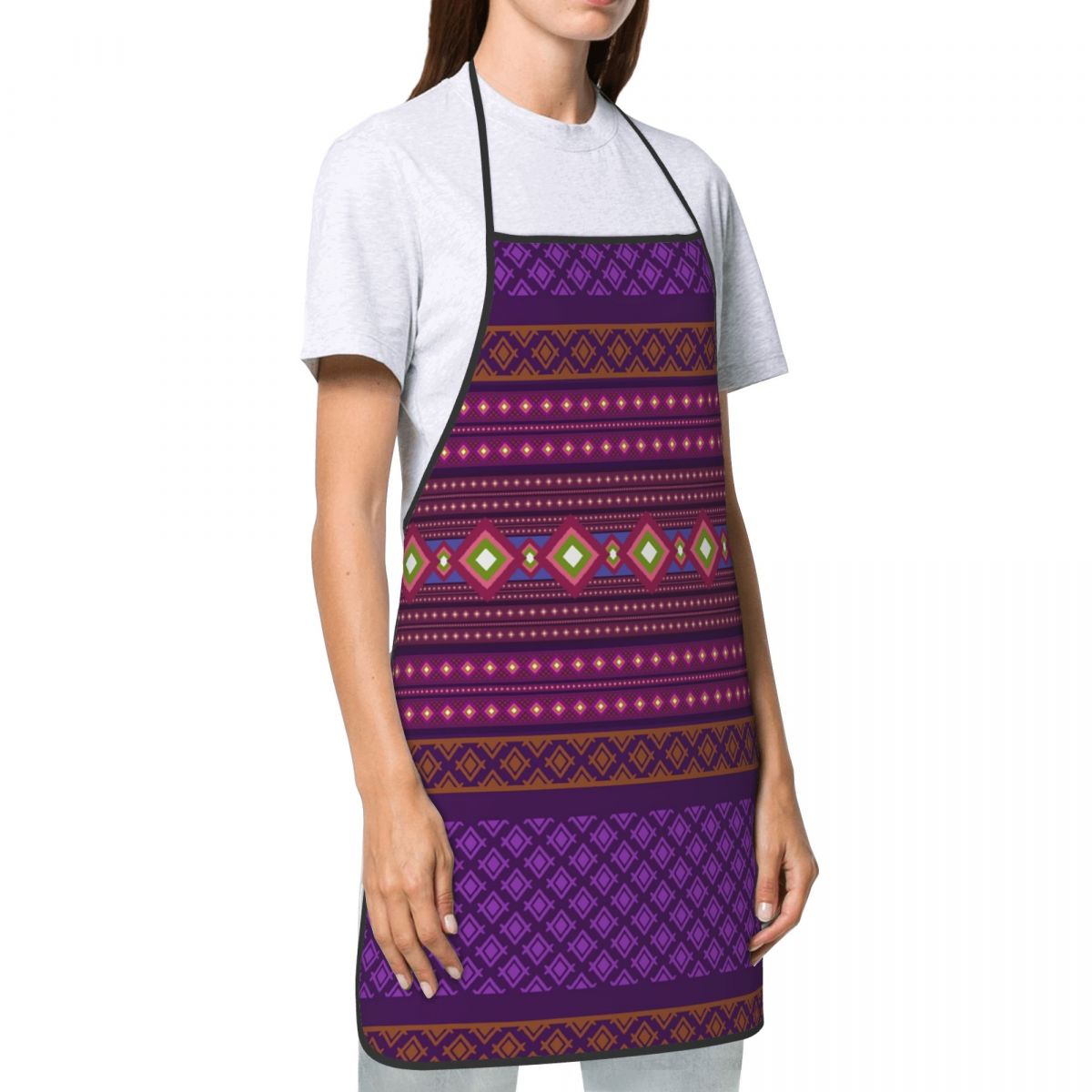 Custom Bib Ikat Geometric Trib - Ikat Woven Fabric ulasan dan harga