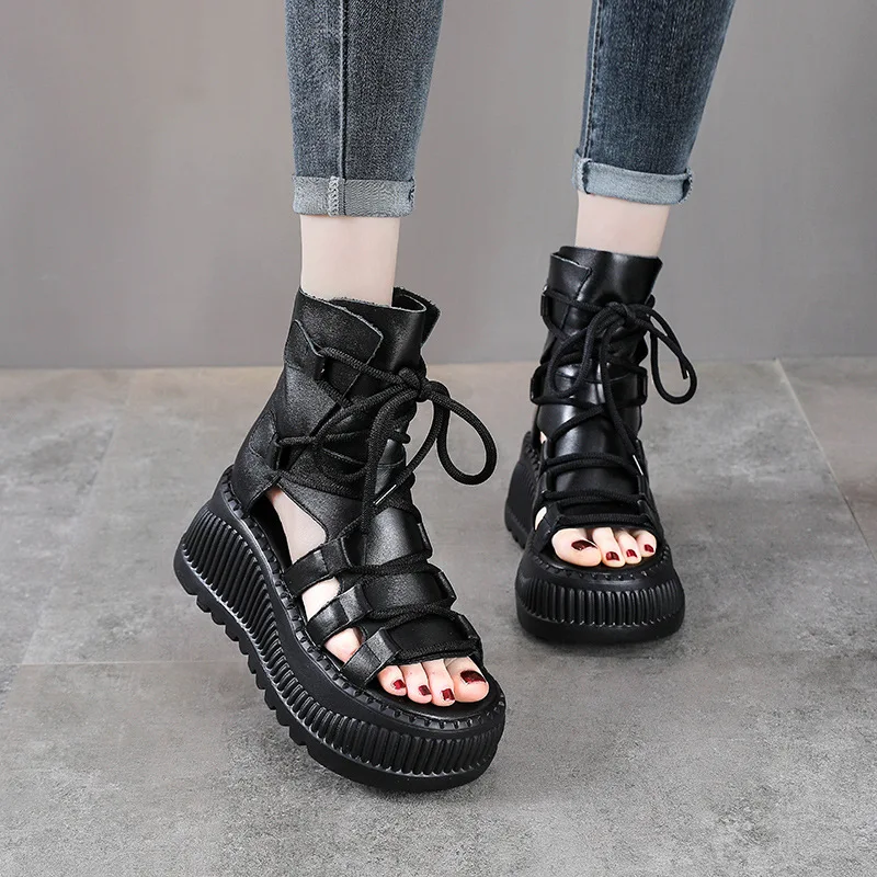 8CM Ethnic Cow Genuine Leather - Ethnic Fashion For Women ulasan dan harga