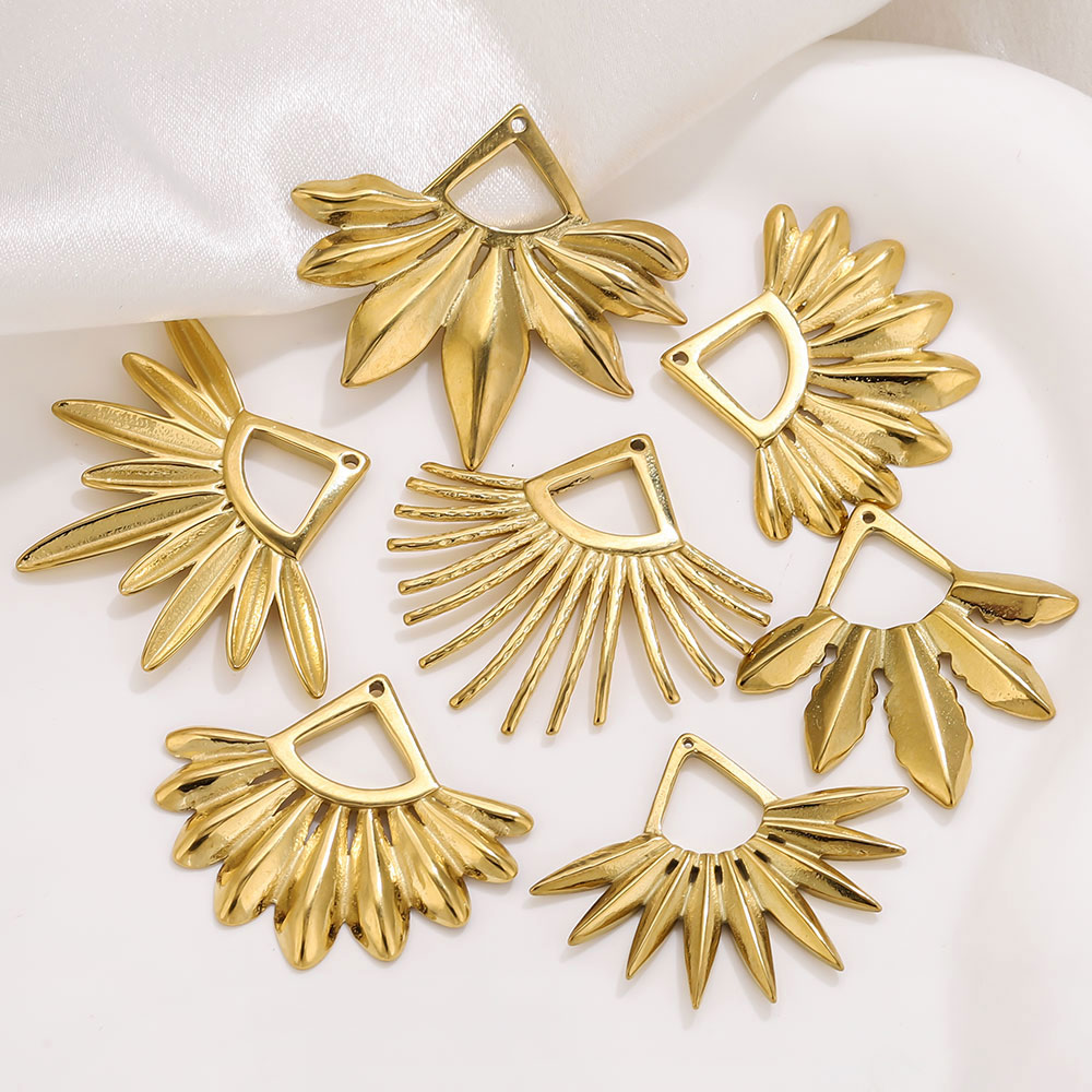 2pcs Stainless Steel Fan Shape - Ethnic Fashion Collection ulasan dan harga