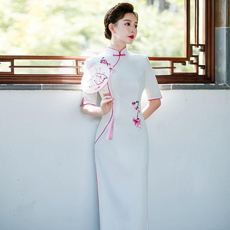 Woman Aodai Vietnam Dress Shor - Ao Dai Vietnam Dress ulasan dan harga