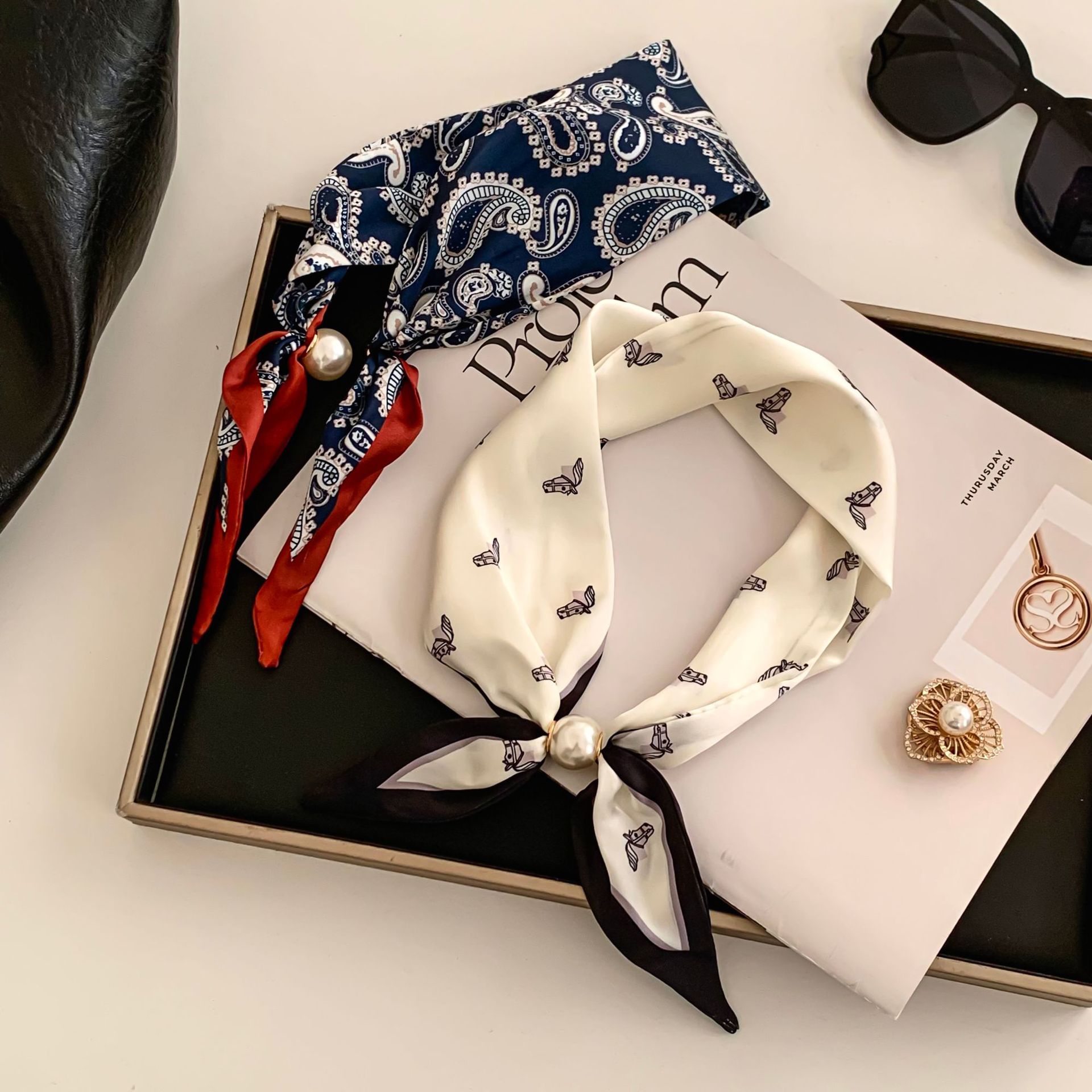 Cashew Flower Silk Scarf Effor - Ethnic Fashion Collection ulasan dan harga