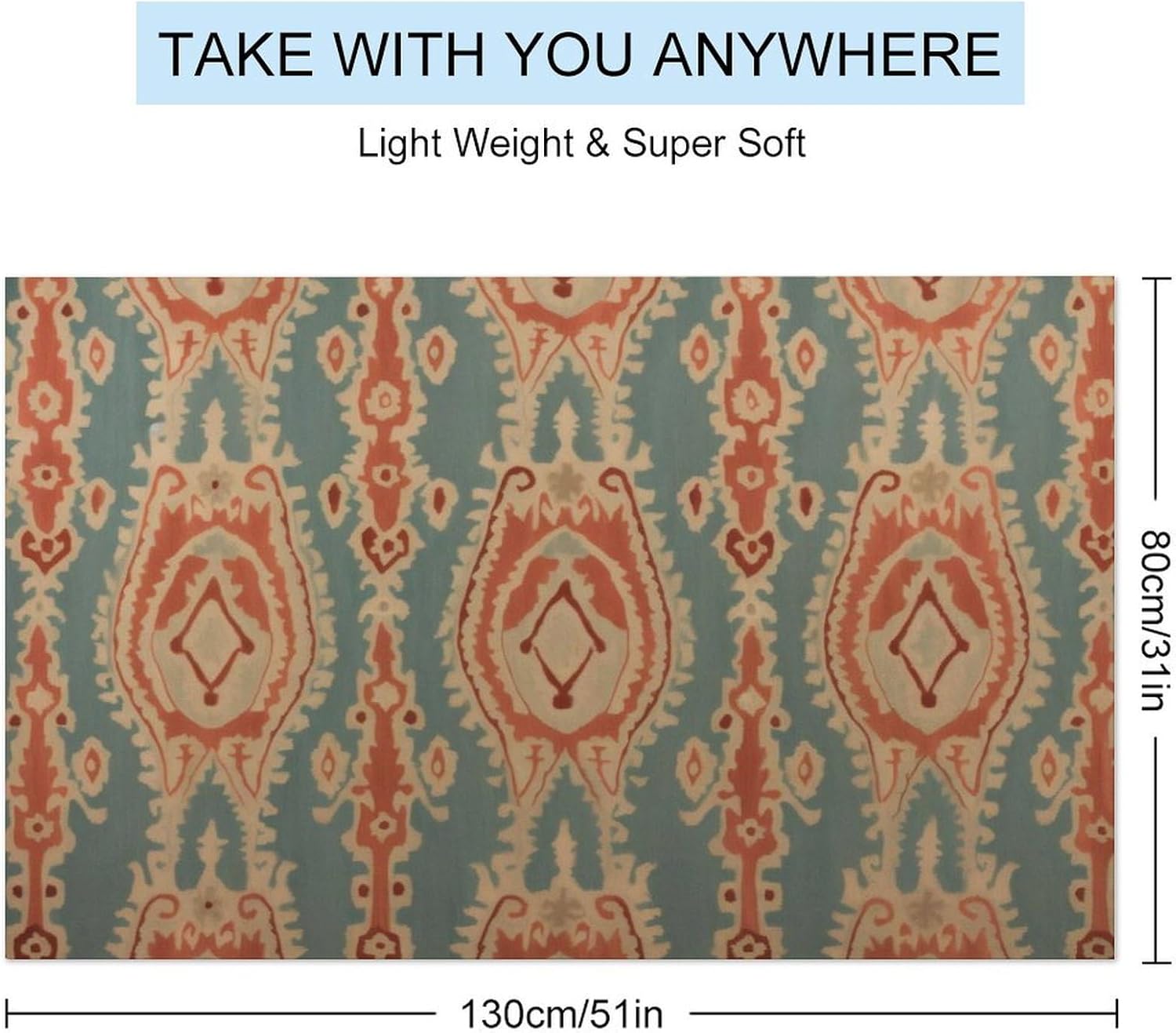 Fabric Pattern Beach Towels Ab - Ikat Woven Fabric ulasan dan harga