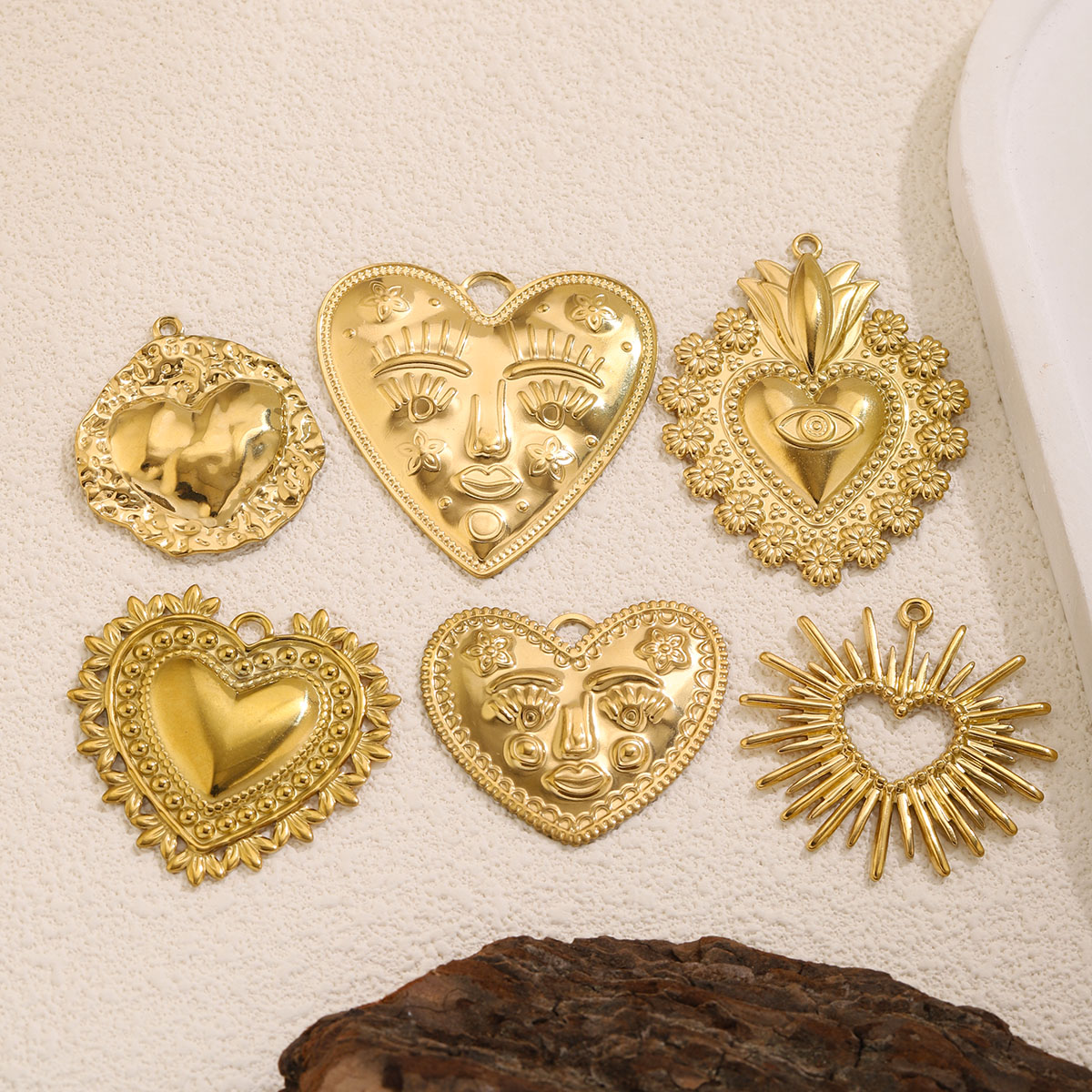 5Pcs PVD Gold Stainless Steel  - Ethnic Fashion Collection ulasan dan harga