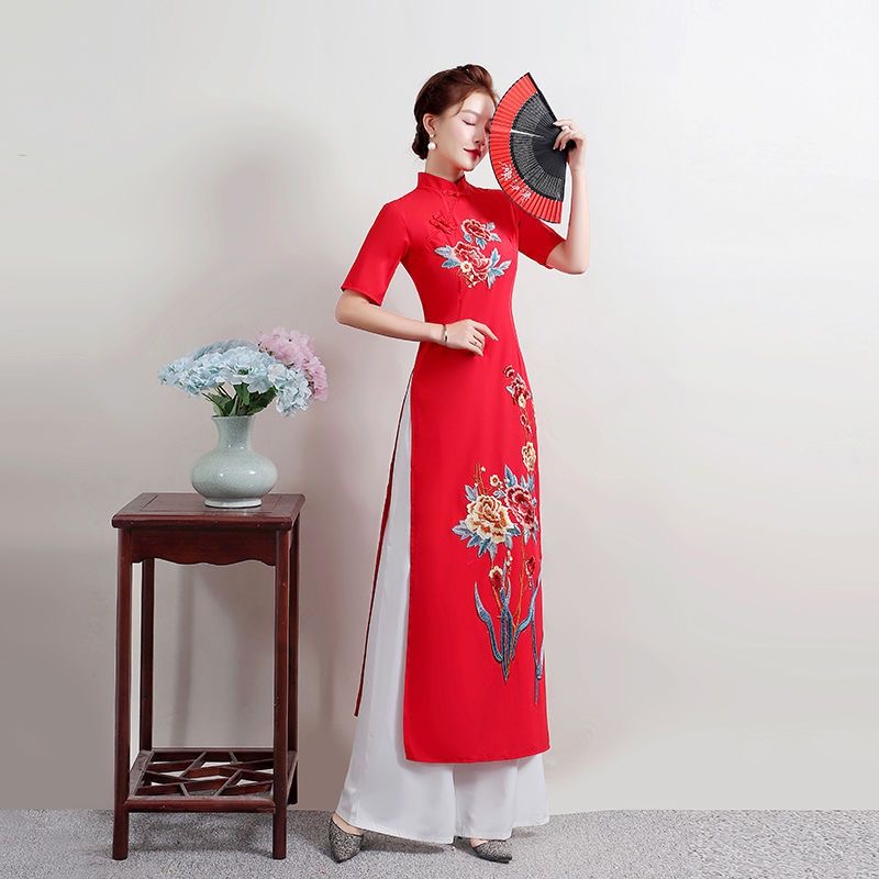 Summer Women Traditional Vietn - Ao Dai Vietnam Dress ulasan dan harga
