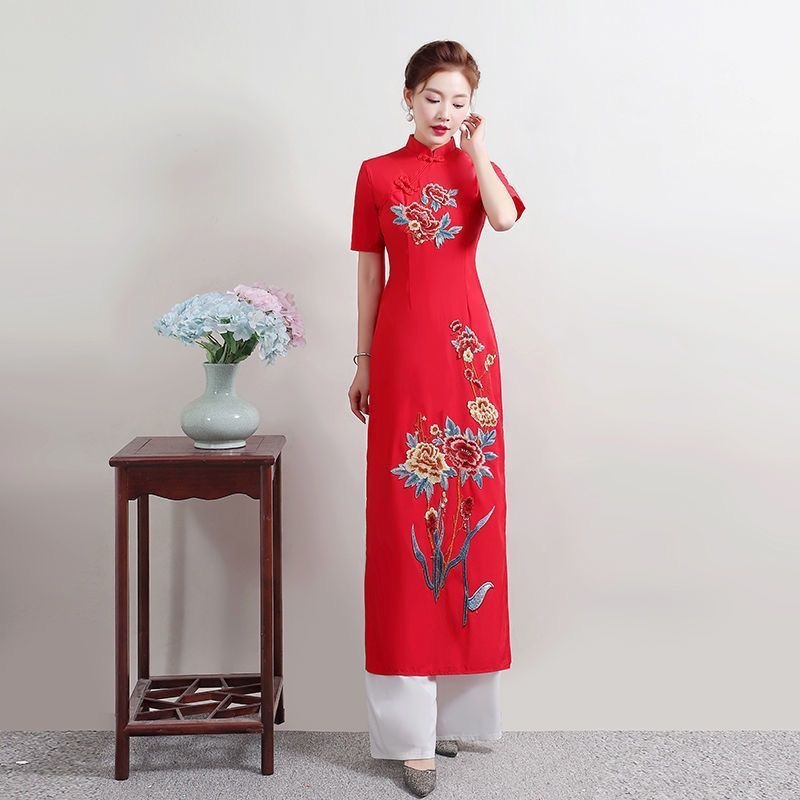 Summer Women Traditional Vietn - Ao Dai Vietnam Dress ulasan dan harga