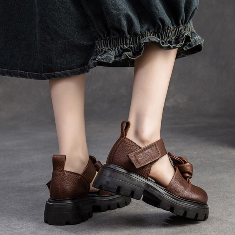 5cm Ethnic Knot Platform Wedge - Ethnic Fashion For Women ulasan dan harga