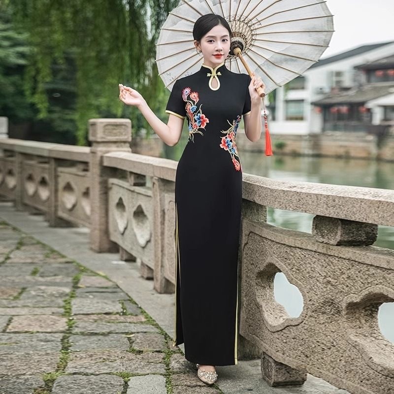 Women Traditional Vietnam Aoda - Ao Dai Vietnam Dress ulasan dan harga
