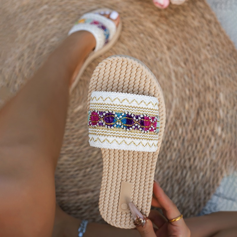 Women Slippers Outdoor Flat De - Ethnic Fashion Designers ulasan dan harga