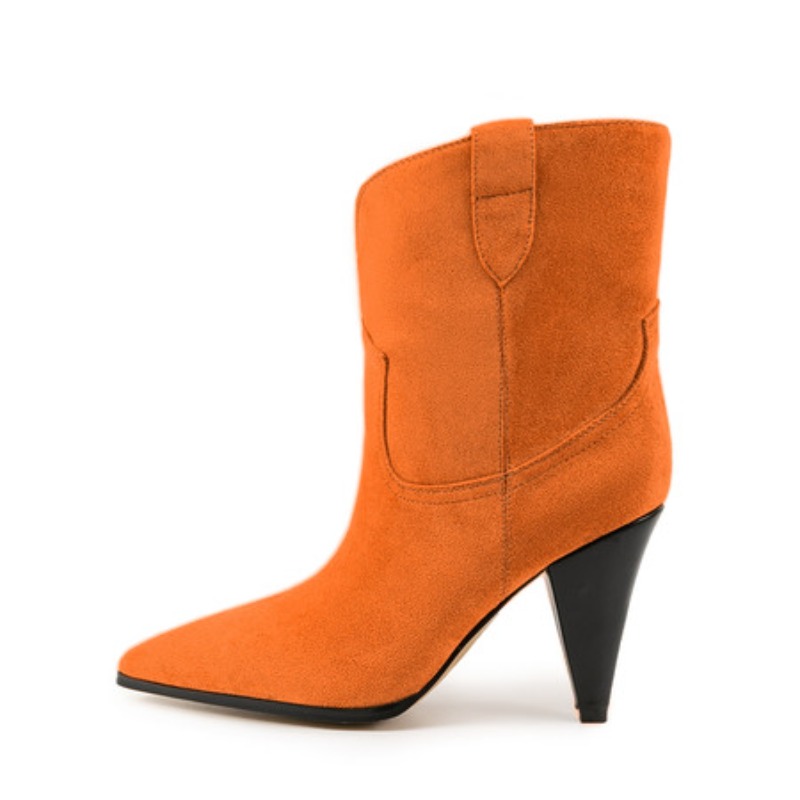Bicolor Spike Heels Pull On Fa - Ethnic Fashion For Women ulasan dan harga