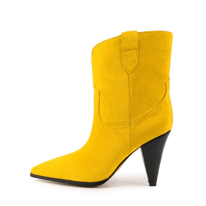 Bicolor Spike Heels Pull On Fa - Ethnic Fashion For Women ulasan dan harga