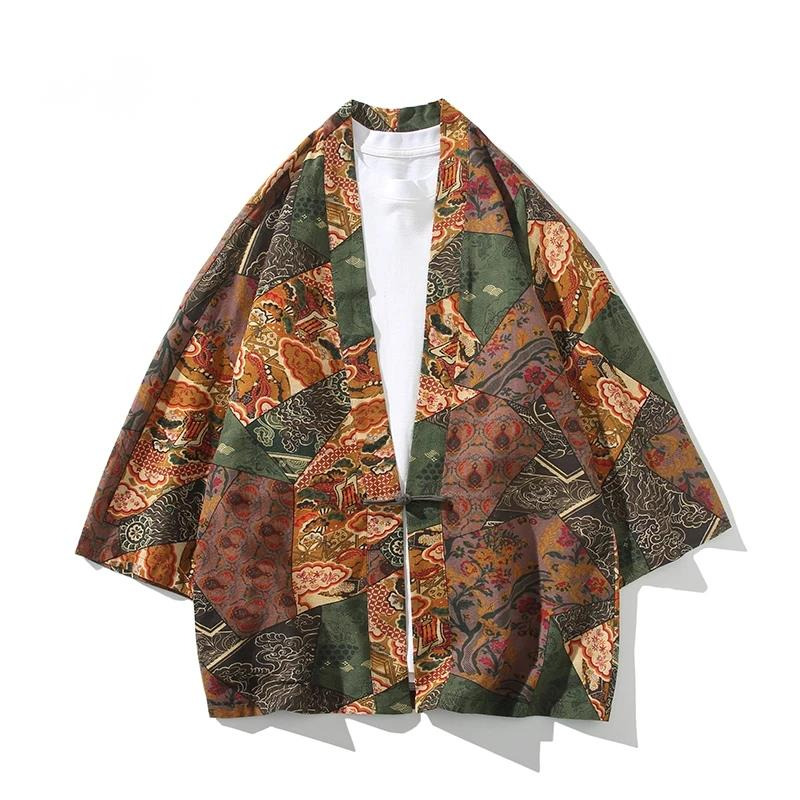 Ethnic Style Print Yukata Men  - Ethnic Fashion For Women ulasan dan harga