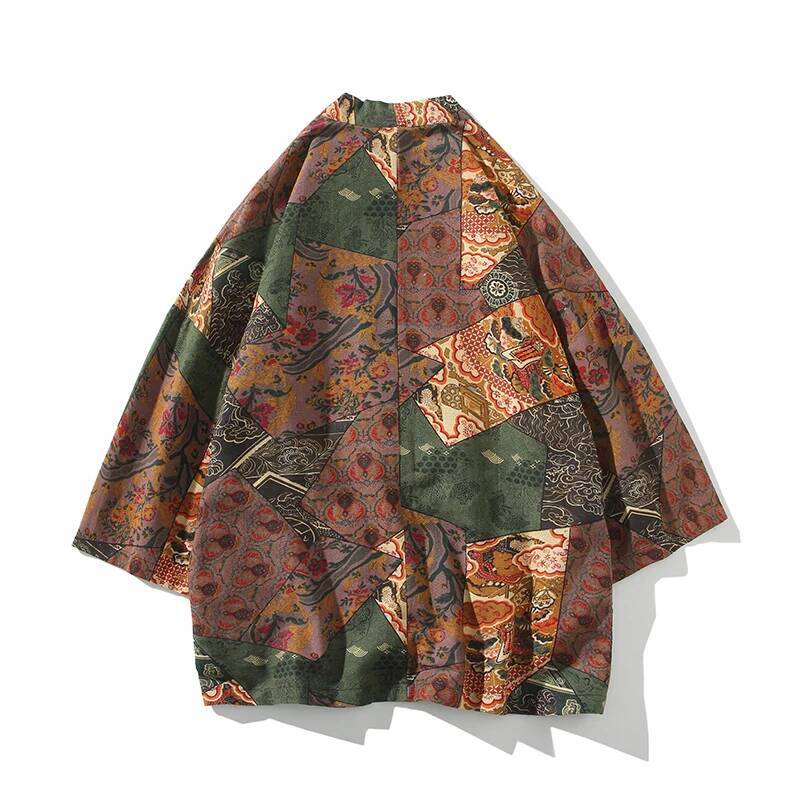 Ethnic Style Print Yukata Men  - Ethnic Fashion For Women ulasan dan harga